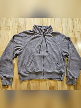 Prana Cozy Up Full Zip Carob Heather Large